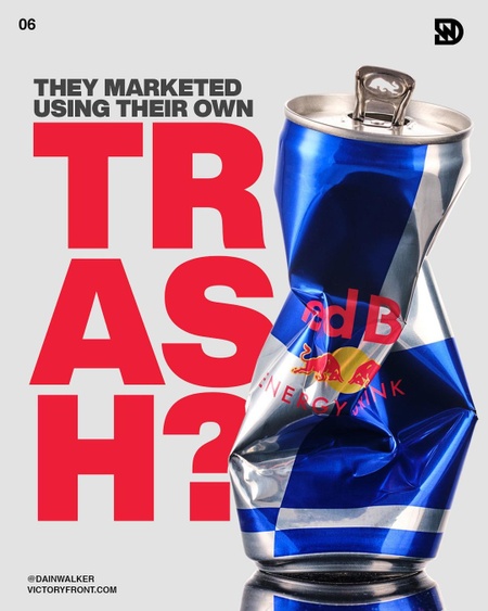 How Redbull brand with trash