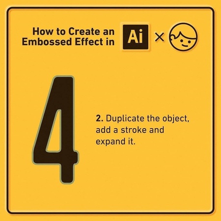 How to create an embossed effect in Adobe Illustrator