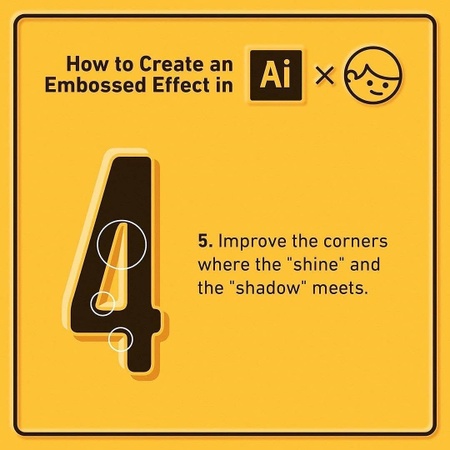 How to create an embossed effect in Adobe Illustrator