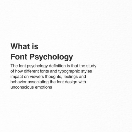 Font Psychology