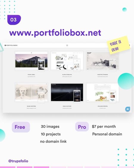 8 Website to create your first portfolio with no coding