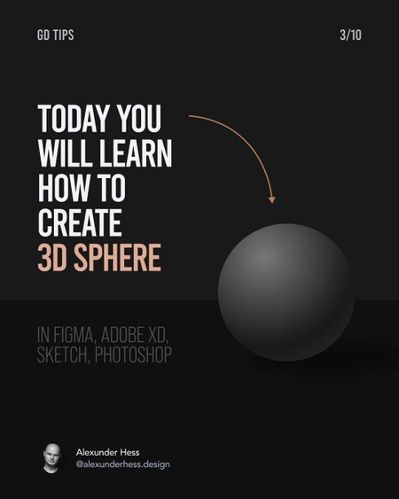 How to create 3D sphere in Figma