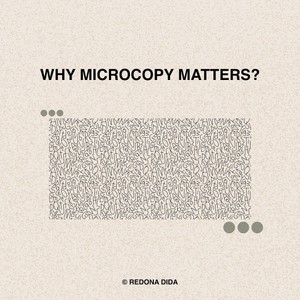 Why microcopy matter?