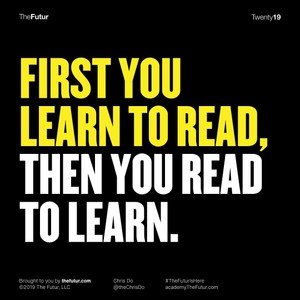 First you learn to read, then you read to learn
