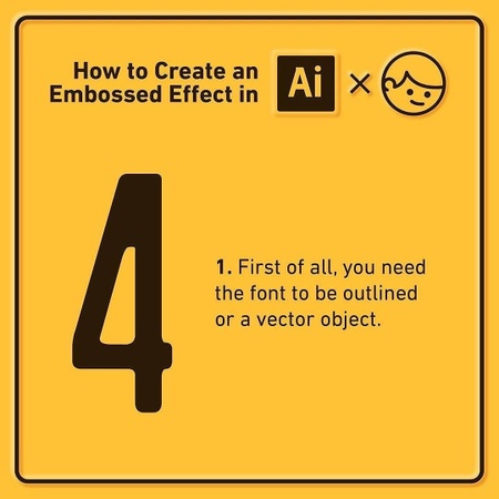 How to create an embossed effect in Adobe Illustrator