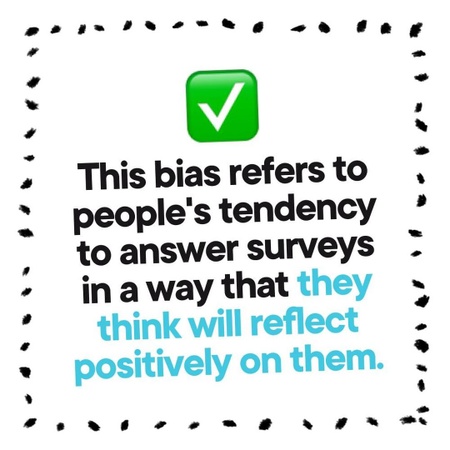 Social desirability bias