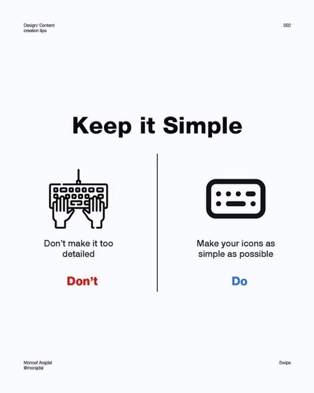 Icon Design – Do & Don't