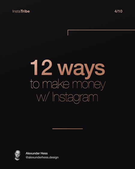 How to make money on Instagram?