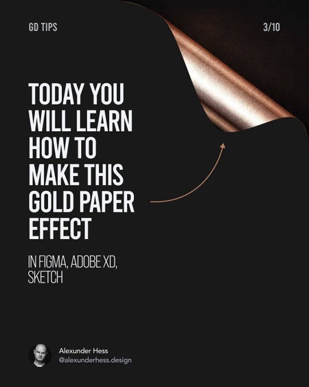 How to Make Gold Paper Effect