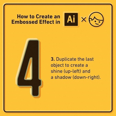 How to create an embossed effect in Adobe Illustrator