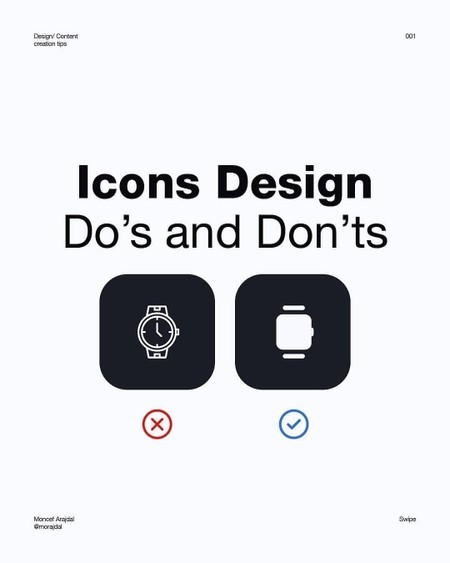 Icon Design – Do & Don't