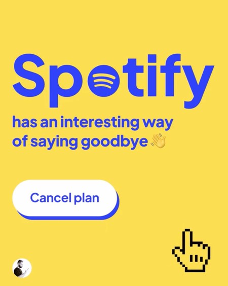 Spottify has an interesting way of saying goodbye