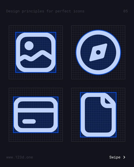 Design principles for perfect icons