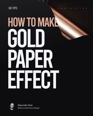 How to Make Gold Paper Effect