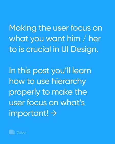 How to use Visual Hierarchy in UI Design?