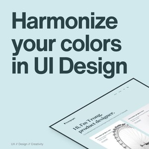 Harmonize your Color in UI Design