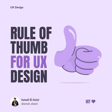 Rule of thumb for UX Design