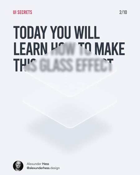 How to create glass effect